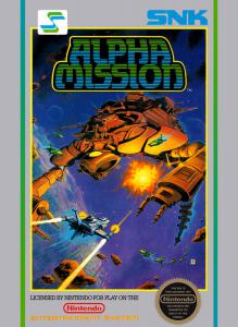 Постер Alpha Mission для NES