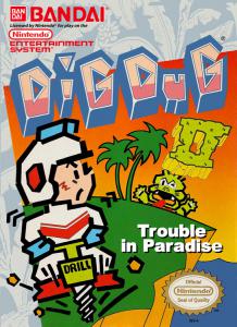 Постер Dig Dug II: Trouble in Paradise для NES