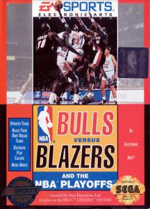 Постер Bulls vs. Blazers and the NBA Playoffs для SEGA