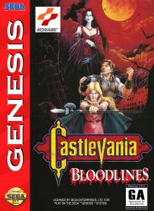 Постер Castlevania Bloodlines для SEGA