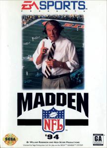 Постер Madden NFL '94 для SEGA