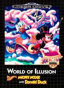 Постер World of Illusion starring Mickey Mouse and Donald Duck для SEGA