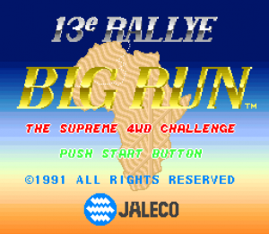 Jaleco Rally: Big Run - The Supreme 4WD Challenge