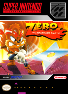 Постер Zero the Kamikaze Squirrel для SNES