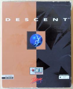 Постер Descent для DOS