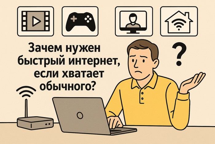 Зачем нужен быстрый интернет, если хватает обычного?