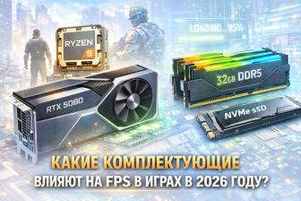 Какие комплектующие сильнее всего влияют на FPS в современных играх