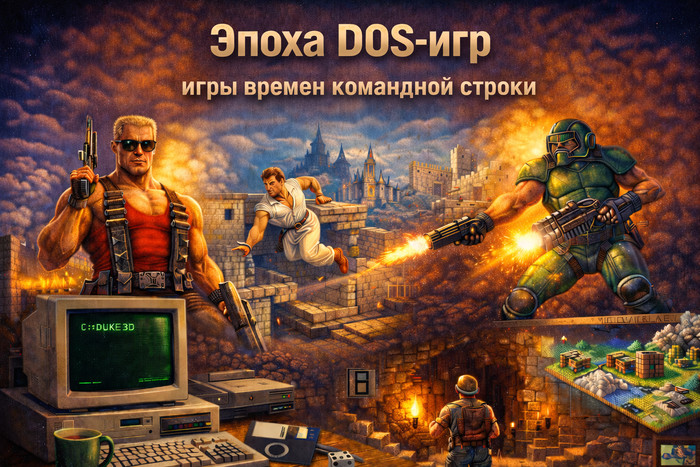 Эпоха DOS-игр - когда запуск игры начинался с командной строки