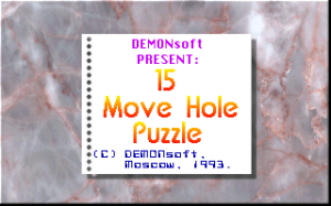 15 Move Hole Puzzle