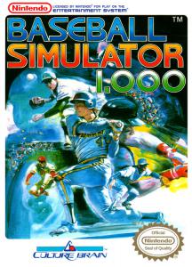Постер Baseball Simulator 1.000 для NES