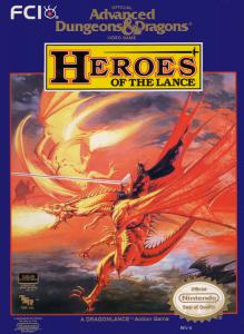 Постер Heroes of the Lance для NES