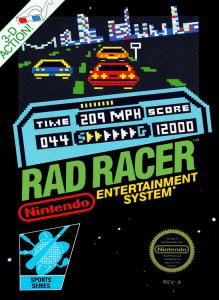 Постер Rad Racer для NES