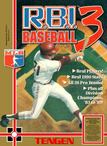Постер R.B.I. Baseball 3 для NES