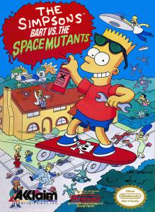 Постер The Simpsons: Bart vs. the Space Mutants для NES