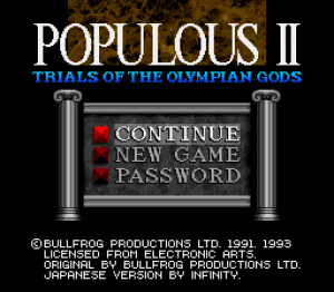 Populous II: Trials of the Olympian Gods