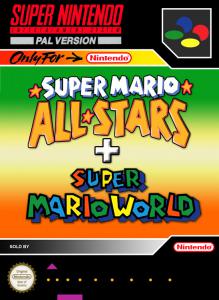 Постер Super Mario All-Stars + Super Mario World для SNES