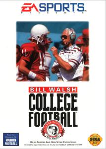 Постер Bill Walsh College Football для SEGA